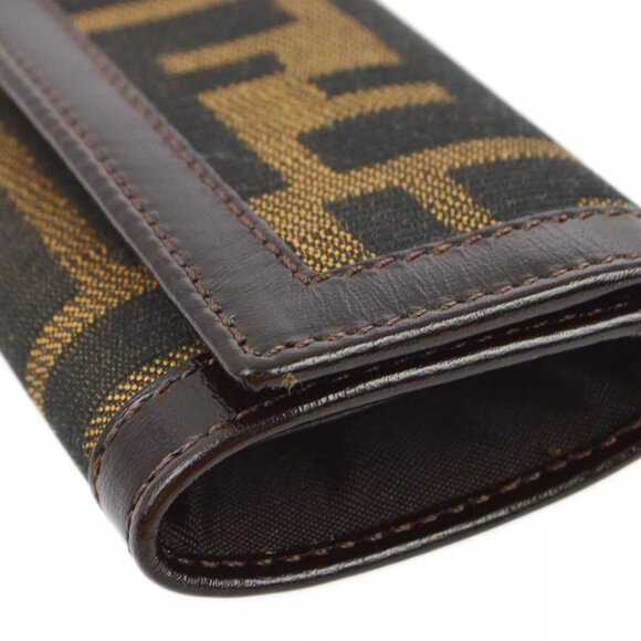 Fendi Brown Zucca Six Hook Key Case - Picture 3 of 7